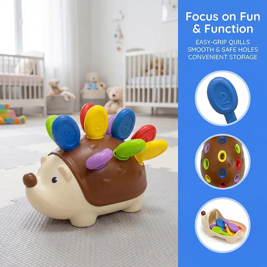 Fine Motor Toys for Toddlers, Multi Activity Playset, Hedgehog Learning Counting & Sorting Montessori Educational Sensory Toy, Development Sensory Gifts for Kids Boys Girls