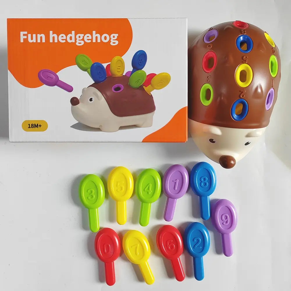 Fine Motor Toys for Toddlers, Multi Activity Playset, Hedgehog Learning Counting & Sorting Montessori Educational Sensory Toy, Development Sensory Gifts for Kids Boys Girls